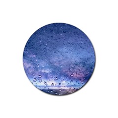 Gouttes D eau Galaxy Rubber Round Coaster (4 Pack) by kcreatif