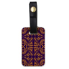 Folk Flowers Print Floral Pattern Ethnic Art Luggage Tag (one Side) by Eskimos