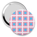 Trans Flag Squared Plaid 3  Handbag Mirrors Front