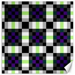 Agender Flag Plaid With Difference Canvas 12  X 12  by WetdryvacsLair