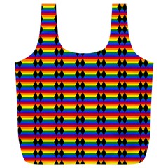 Double Black Diamond Pride Bar Full Print Recycle Bag (xl) by WetdryvacsLair