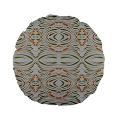 Folk Flowers Print Floral Pattern Ethnic Art Standard 15  Premium Flano Round Cushions by Eskimos