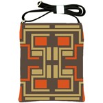 Abstract geometric design    Shoulder Sling Bag Front