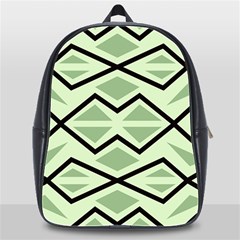 Abstract Pattern Geometric Backgrounds School Bag (xl) by Eskimos