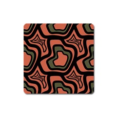 Abstract Pattern Geometric Backgrounds Square Magnet by Eskimos