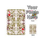 Folk flowers print Floral pattern Ethnic art Playing Cards 54 Designs (Mini) Front - Heart3