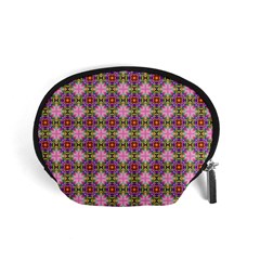 Seamless Psychedelic Pattern Accessory Pouch (small) by Jancukart