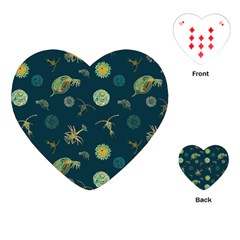 Plankton Pattern- Playing Cards Single Design (heart) by Jancukart