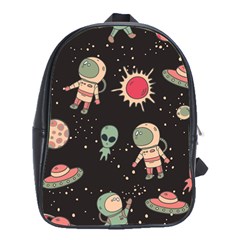 Space Pattern Cartoon School Bag (large) by Jancukart