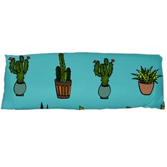 Succulents Teal Back Body Pillow Case (dakimakura) by Jancukart