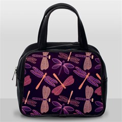 Dragonfly-pattern-design Classic Handbag (one Side) by Jancukart