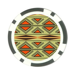 Abstract Pattern Geometric Backgrounds Poker Chip Card Guard (10 Pack) by Eskimos