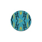 Folk flowers print Floral pattern Ethnic art Golf Ball Marker (4 pack) Front