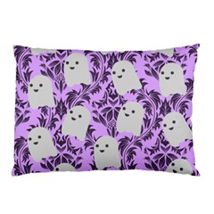 Purple Ghosts Pillow Case (two Sides) by NerdySparkleGoth