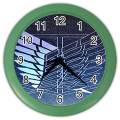 Attack On Titan Scouting Legion Color Wall Clock by artworkshop