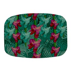 Rare Excotic Forest Of Wild Orchids Vines Blooming In The Calm Mini Square Pill Box by pepitasart