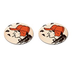 Catcher In The Rye Cufflinks (oval) by artworkshop