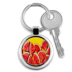 Watermelon Key Chain (round) by artworkshop