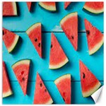 Watermelon Blue Background Canvas 20  x 20  19 x19.27  Canvas - 1