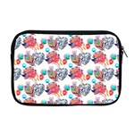 Flowers Diamonds Pattern Apple MacBook Pro 17  Zipper Case Front