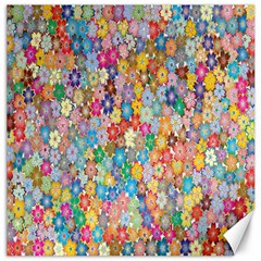 Floral Flowers Canvas 12  X 12  by artworkshop