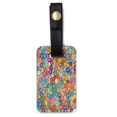 Floral Flowers Luggage Tag (one Side) by artworkshop