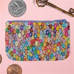 Floral Flowers Large Coin Purse Back