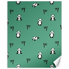 Pandas Pattern Canvas 11  X 14  by artworkshop