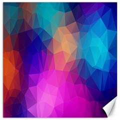 Triangles Polygon Color Canvas 12  X 12  by artworkshop