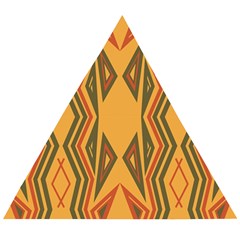 Abstract Pattern Geometric Backgrounds  Wooden Puzzle Triangle by Eskimos