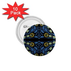 Folk Flowers Print Floral Pattern Ethnic Art 1 75  Buttons (10 Pack) by Eskimos