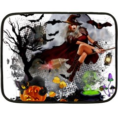 Halloween Double Sided Fleece Blanket (mini)  by Jancukart