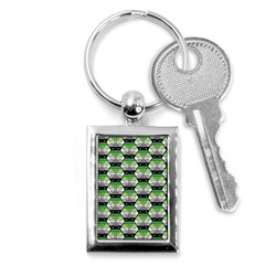 Hackers Town Void Mantis Hexagon Aromantic Pride Flag Key Chain (rectangle) by WetdryvacsLair