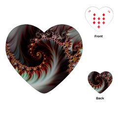 Digital-fractal-fractals-fantasy Playing Cards Single Design (heart) by Jancukart