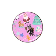 Pink Krampus Christmas Hat Clip Ball Marker (4 Pack) by NerdySparkleGoth