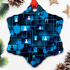 Smartphone-system-web-news Ornament (snowflake) by Jancukart