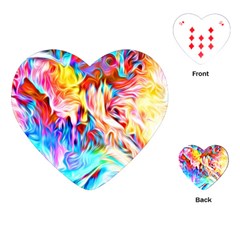 Background-drips-fluid-colorful- Playing Cards Single Design (heart) by Jancukart