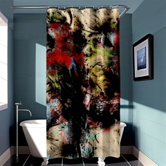 Ara-bird-parrot-animal-art Shower Curtain 36  X 72  (stall)  by Jancukart