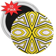 Abstract Pattern Geometric Backgrounds  3  Magnets (10 Pack)  by Eskimos