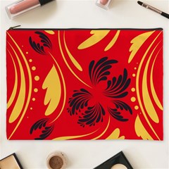 Folk Flowers Print Floral Pattern Ethnic Art Cosmetic Bag (xxxl) by Eskimos