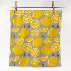 Lemon Pattern Face Towel by artworkshop