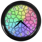 Comb-the Sun Wall Clock (Black) Front