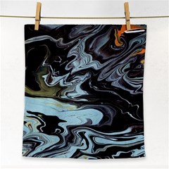 Abstract Painting Black Face Towel by nateshop