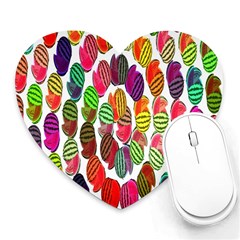 Watermelon Heart Mousepads by nateshop