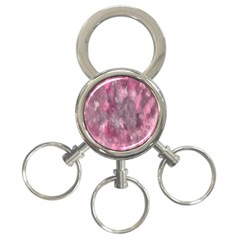 Abstract-pink 3-ring Key Chain by nateshop