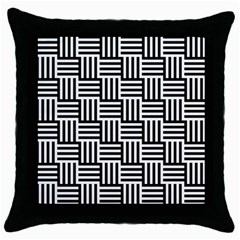 Basket Throw Pillow Case (black) by nateshop