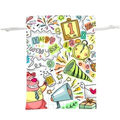 Doodle  Lightweight Drawstring Pouch (xl) by nateshop