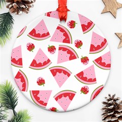 Pink Watermeloon Ornament (round) by Sapixe