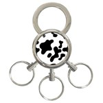 Cow Pattern 3-Ring Key Chain Front