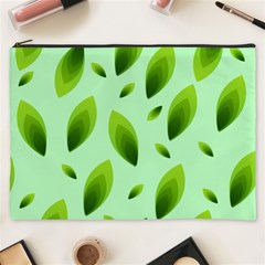 Background Pattern Leaves Nature Cosmetic Bag (xxxl) by Amaryn4rt